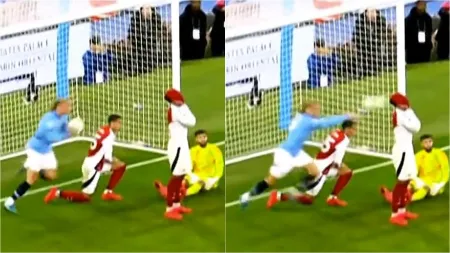 Coward’s move: Ian Wright slams Manchester City’s Erling Haaland for throwing ball at Arsenal’s Gabriel’s head