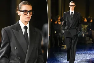 Bella Hadid makes epic return to the runway for Saint Laurent after two-year hiatus: ‘The queen is back’