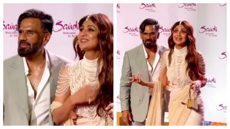 Shilpa Shetty and Suniel Shetty reunite at event, fans demand Dhadkan 2