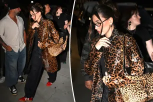 Hailey Bieber’s luxe leopard coat costs $5,700, but her top can be yours for just $59