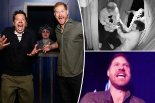 Watch ‘screaming’ Prince Harry get spooked as he goes through haunted maze with Jimmy Fallon