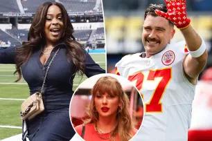 Niecy Nash supports ‘Grotesquerie’ co-star Travis Kelce at Chiefs vs. Chargers game that Taylor Swift skipped