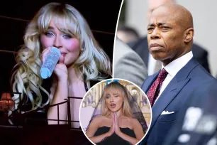 Sabrina Carpenter jokes she got NYC Mayor Eric Adams indicted after controversial ‘Feathers’ video