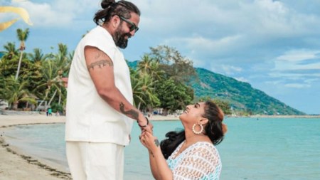 Tamil actor Vanitha Vijayakumar to tie the knot for fourth time; fiancé is former beau Robert. See save-the-date pic