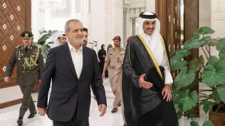 Iran’s President Pezeshkian visits Qatar, aims to rally opposition to Israeli ‘crimes’