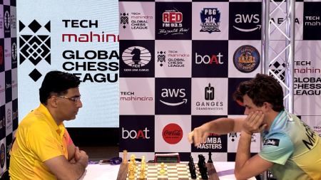 EXPRESS at Global Chess League: Viswanathan Anand holds Magnus Carlsen in rare clash of legends