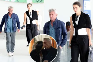 Sean Penn, 64, and model girlfriend Valeria Nicov, 30, touch down in LA following hot-and-heavy trip to Spain