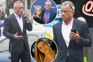 Agitated-looking RFK Jr. puts wedding ring on display during tense phone call amid cheating scandals