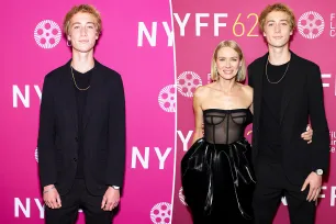 Naomi Watts’ son Sasha, 17, towers over mom during rare red carpet appearance in NYC