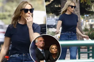 Ringless Cheryl Hines and RFK Jr. spotted in public together for the first time amid his cheating scandal