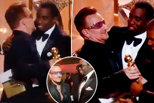 Bono rejects cringeworthy kiss from Sean ‘Diddy’ Combs in resurfaced video